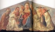Madonna of Humility with Angels and Carmelite Saints Fra Filippo Lippi